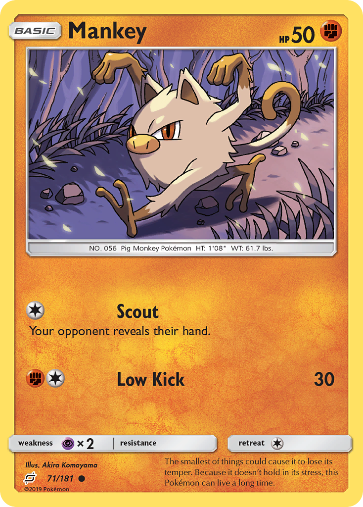 Mankey (71/181) [Sun & Moon: Team Up] | Amazing Games TCG