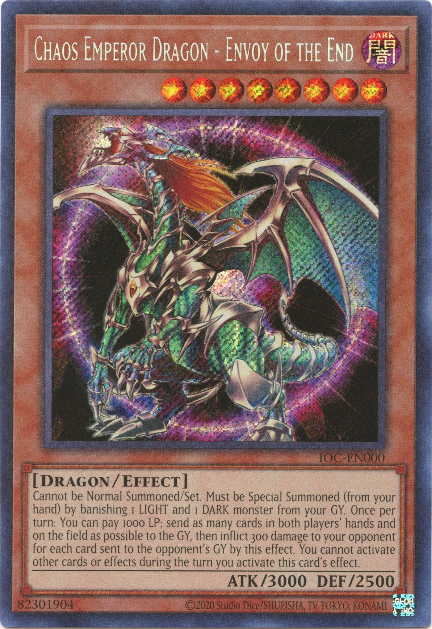 Chaos Emperor Dragon - Envoy of the End (25th Anniversary) [IOC-EN000] Secret Rare | Amazing Games TCG