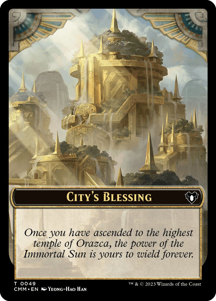 City's Blessing // Rat Double-Sided Token [Commander Masters Tokens] | Amazing Games TCG