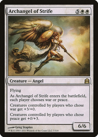 Archangel of Strife [Commander 2011] | Amazing Games TCG