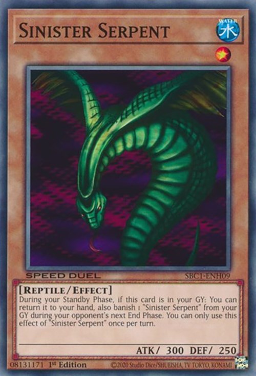 Sinister Serpent [SBC1-ENH09] Common | Amazing Games TCG