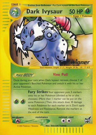 Dark Ivysaur (6) (Winner) [Best of Promos] | Amazing Games TCG