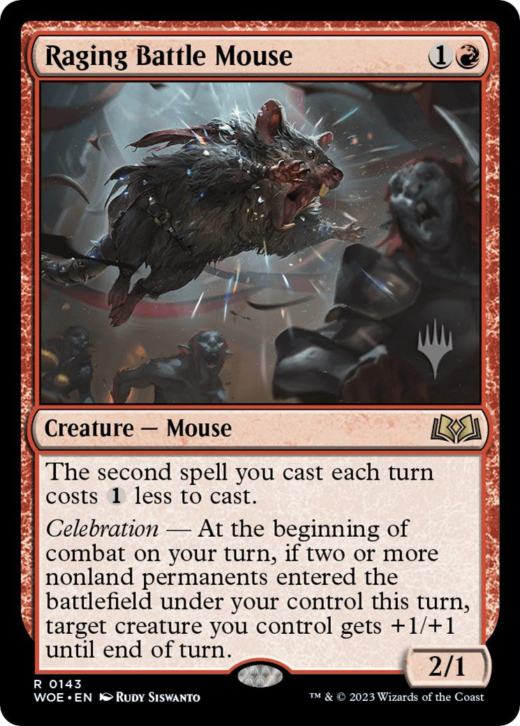 Raging Battle Mouse (Promo Pack) [Wilds of Eldraine Promos] | Amazing Games TCG