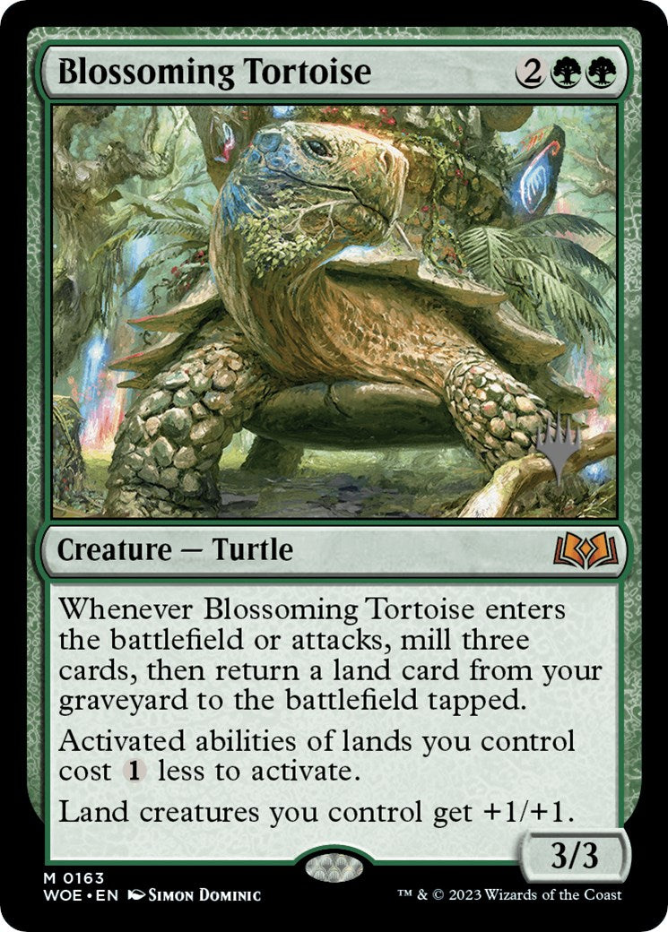 Blossoming Tortoise (Promo Pack) [Wilds of Eldraine Promos] | Amazing Games TCG