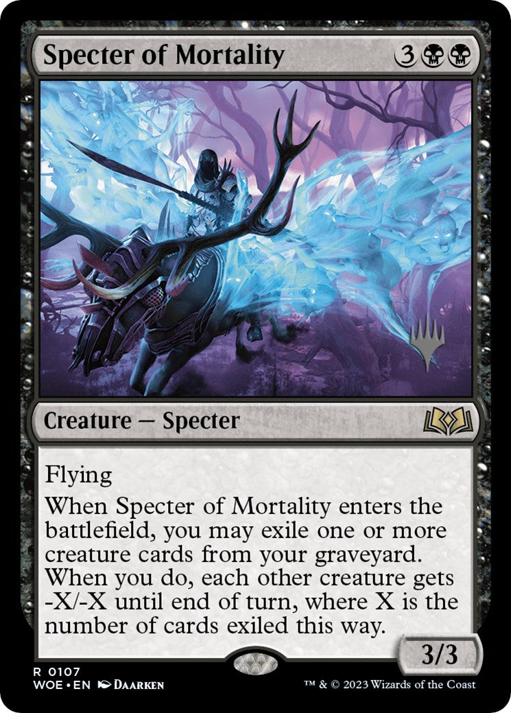 Specter of Mortality (Promo Pack) [Wilds of Eldraine Promos] | Amazing Games TCG