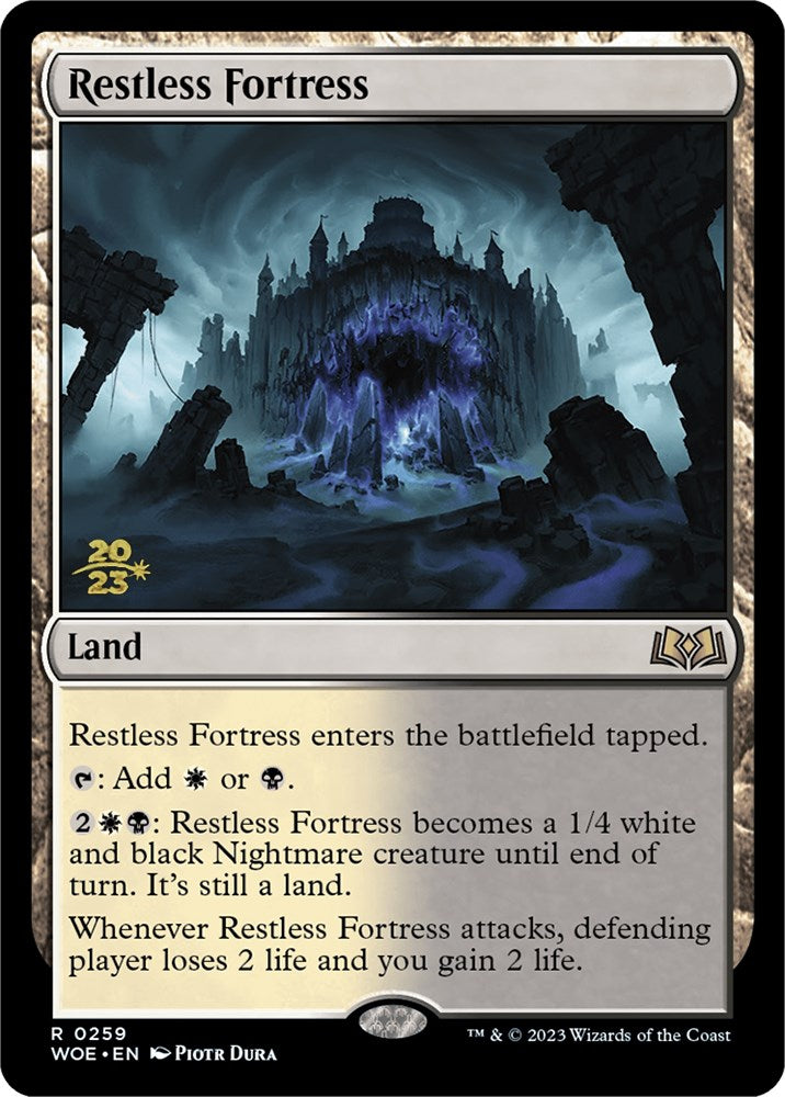 Restless Fortress [Wilds of Eldraine Prerelease Promos] | Amazing Games TCG