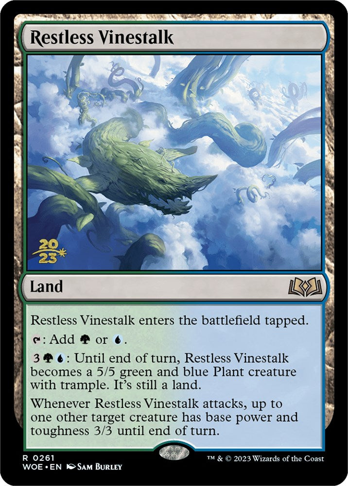 Restless Vinestalk [Wilds of Eldraine Prerelease Promos] | Amazing Games TCG