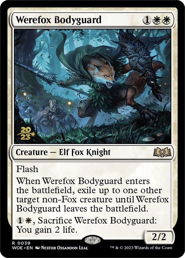 Werefox Bodyguard [Wilds of Eldraine Prerelease Promos] | Amazing Games TCG