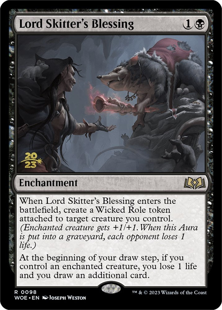 Lord Skitter's Blessing [Wilds of Eldraine Prerelease Promos] | Amazing Games TCG