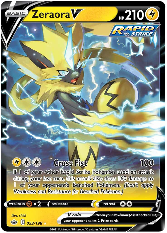 Zeraora V (053/198) [Sword & Shield: Chilling Reign] | Amazing Games TCG