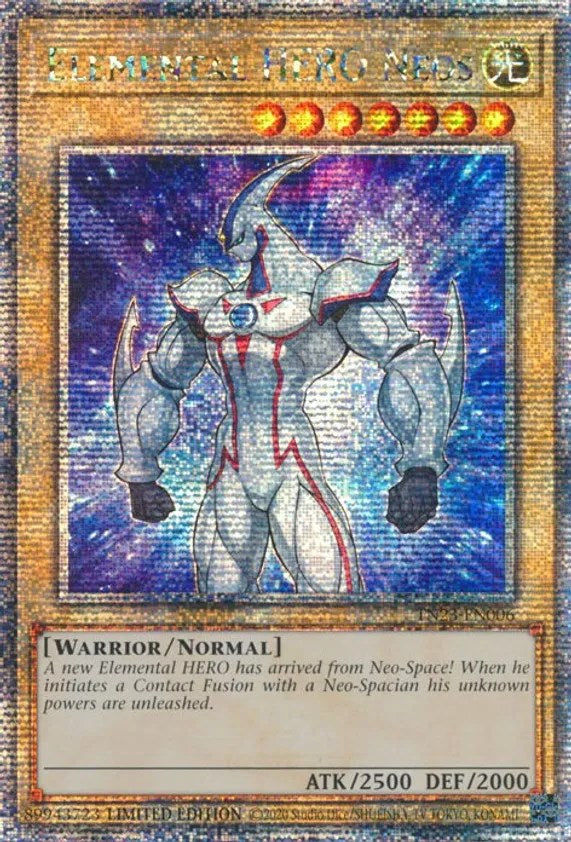 Elemental HERO Neos [TN23-EN006] Quarter Century Secret Rare | Amazing Games TCG