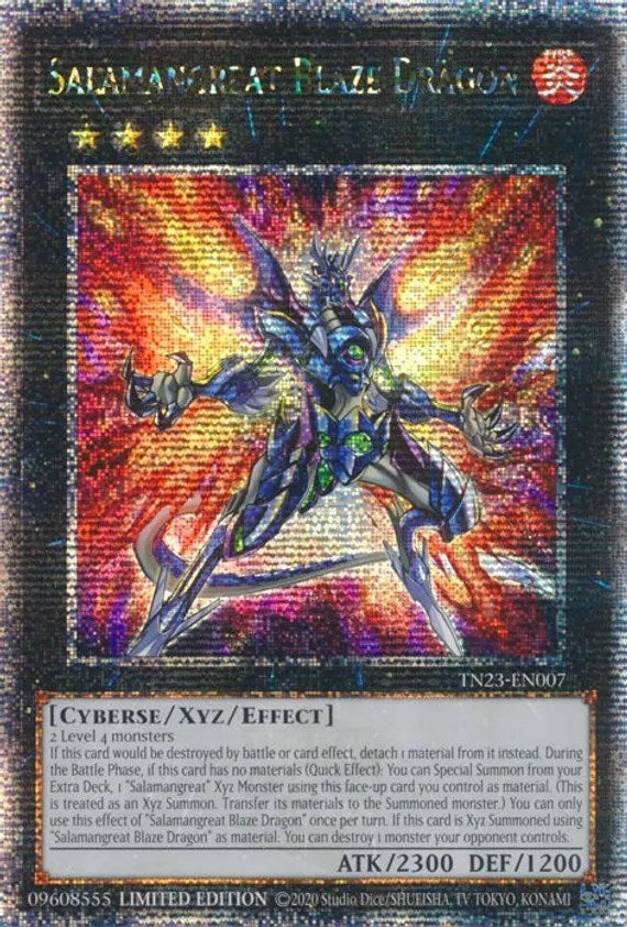 Salamangreat Blaze Dragon [TN23-EN007] Quarter Century Secret Rare | Amazing Games TCG