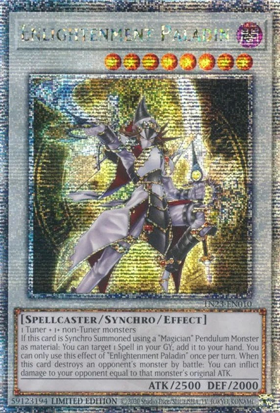 Enlightenment Paladin [TN23-EN010] Quarter Century Secret Rare | Amazing Games TCG