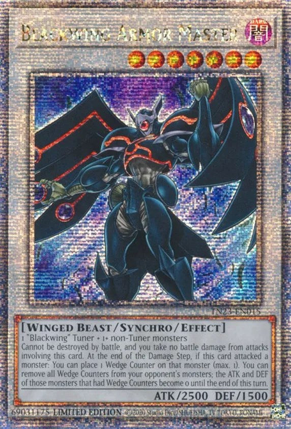 Blackwing Armor Master [TN23-EN015] Quarter Century Secret Rare | Amazing Games TCG