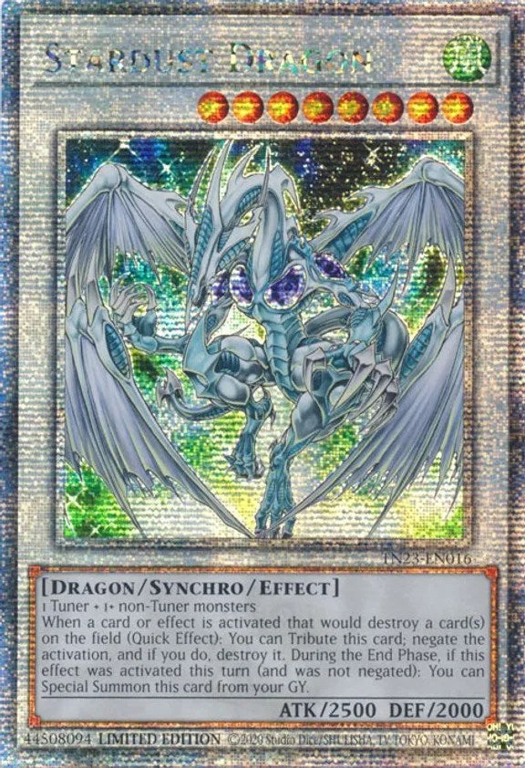 Stardust Dragon [TN23-EN016] Quarter Century Secret Rare | Amazing Games TCG