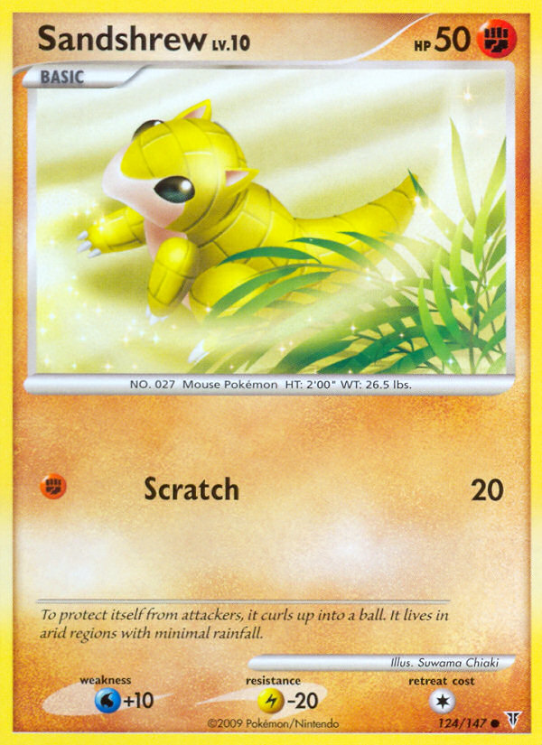 Sandshrew (124/147) [Platinum: Supreme Victors] | Amazing Games TCG