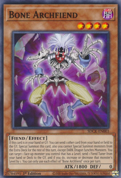 Bone Archfiend [SDCK-EN003] Common | Amazing Games TCG