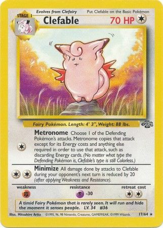 Clefable (17/64) [Jungle Unlimited] | Amazing Games TCG