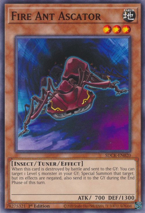 Fire Ant Ascator [SDCK-EN020] Common | Amazing Games TCG