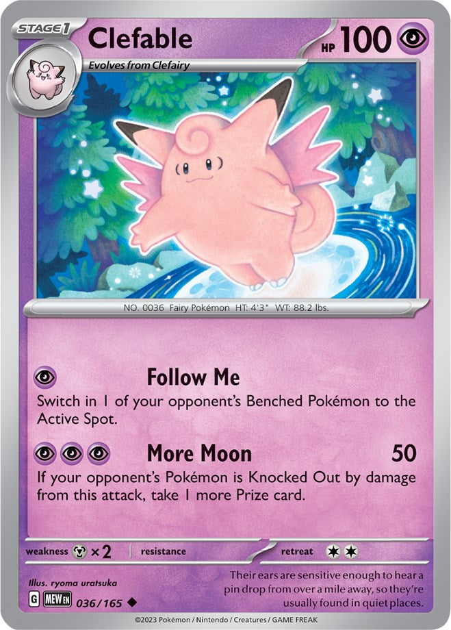 Clefable (036/165) [Scarlet & Violet: 151] | Amazing Games TCG