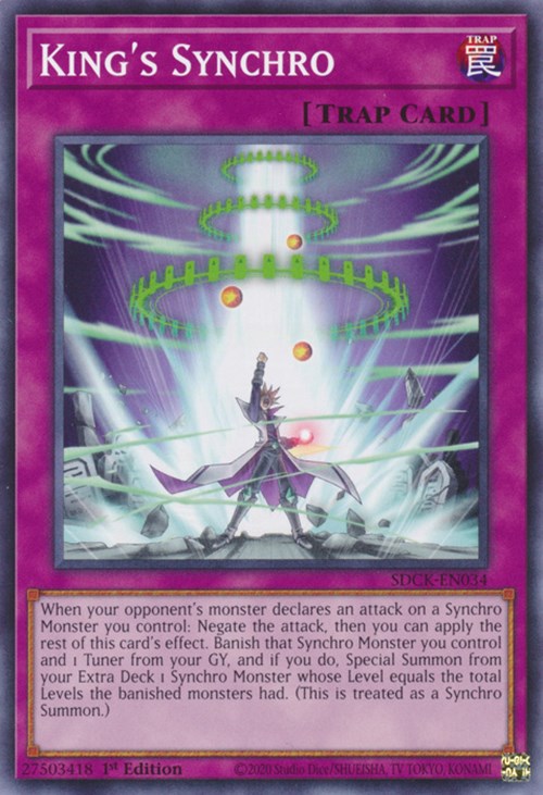 King's Synchro [SDCK-EN034] Common | Amazing Games TCG