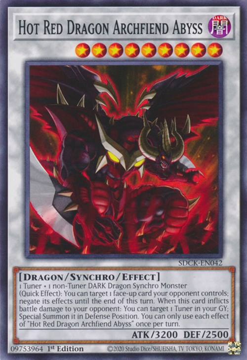 Hot Red Dragon Archfiend Abyss [SDCK-EN042] Common | Amazing Games TCG