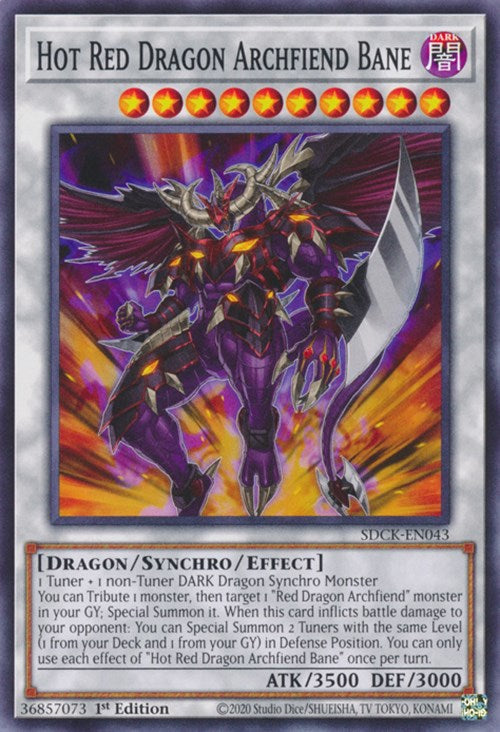 Hot Red Dragon Archfiend Bane [SDCK-EN043] Common | Amazing Games TCG