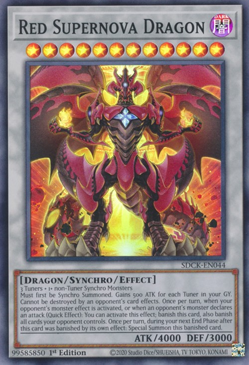 Red Supernova Dragon [SDCK-EN044] Super Rare | Amazing Games TCG