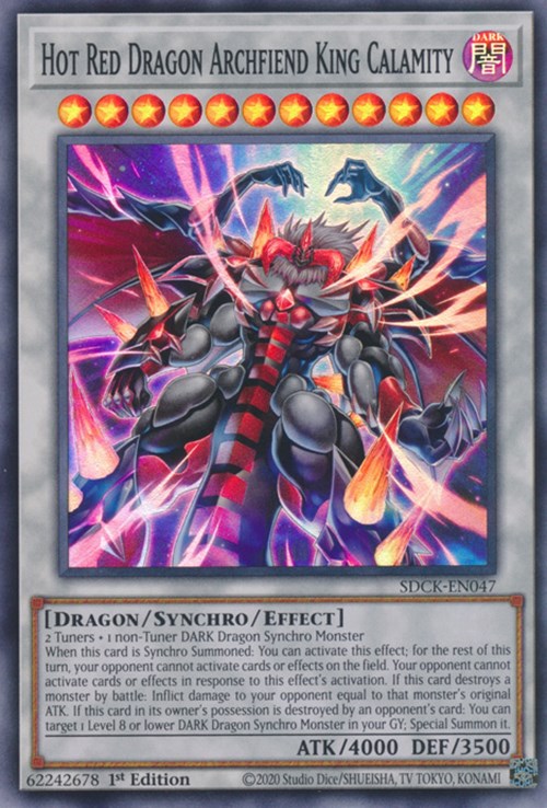 Hot Red Dragon Archfiend King Calamity [SDCK-EN047] Super Rare | Amazing Games TCG