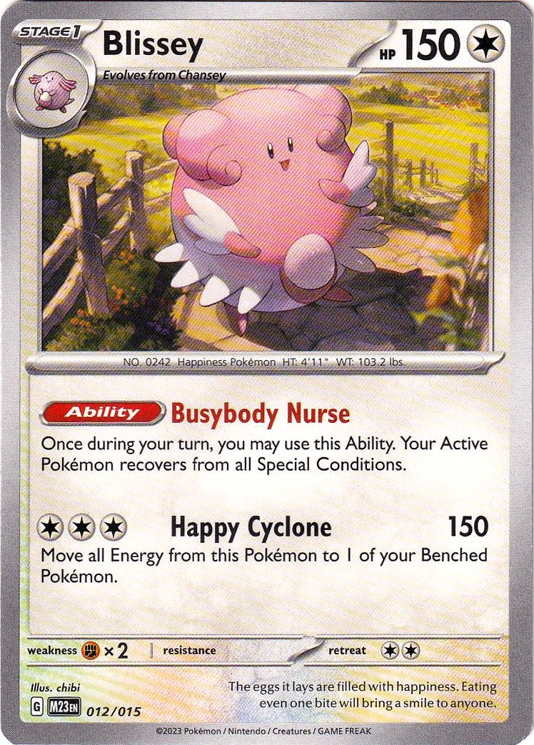Blissey (012/015) [McDonald's Promos: 2023 Collection] | Amazing Games TCG
