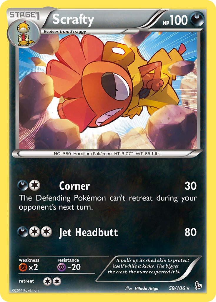 Scrafty (59/106) [XY: Flashfire] | Amazing Games TCG