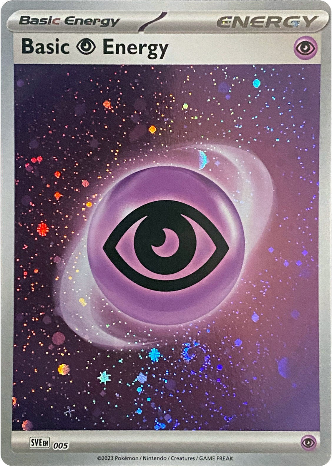 Basic Psychic Energy (005) (Cosmos Holo) [Scarlet & Violet: Base Set] | Amazing Games TCG