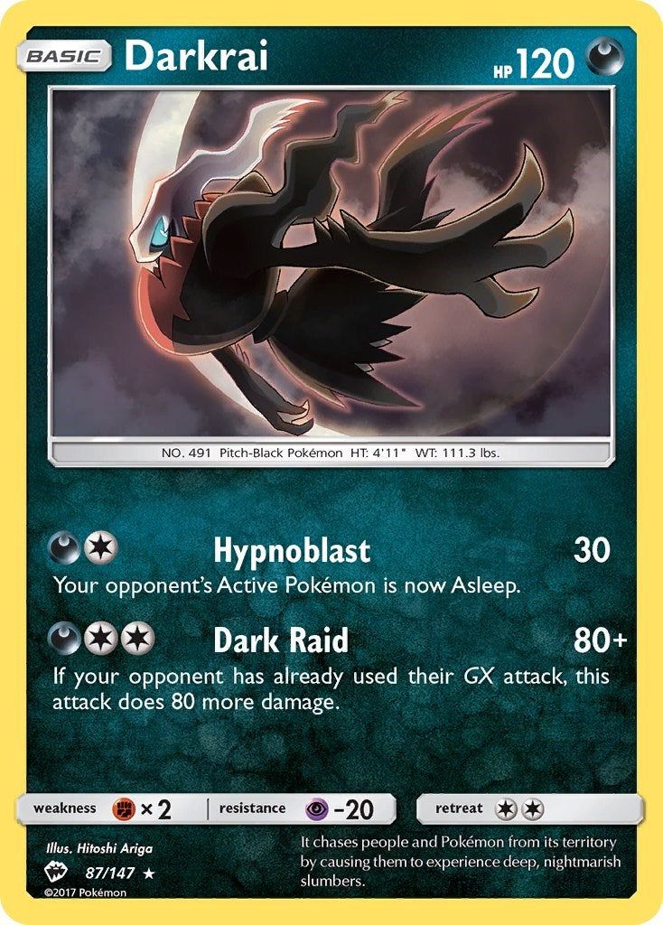 Darkrai (87/147) [Sun & Moon: Burning Shadows] | Amazing Games TCG