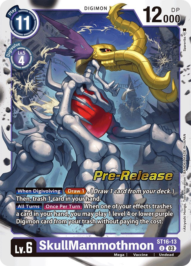 SkullMammothmon [ST16-13] [Starter Deck: Wolf of Friendship Pre-Release Cards] | Amazing Games TCG