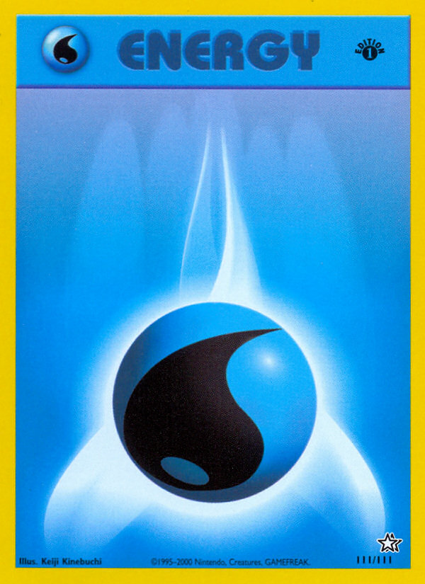 Water Energy (111/111) [Neo Genesis 1st Edition] | Amazing Games TCG