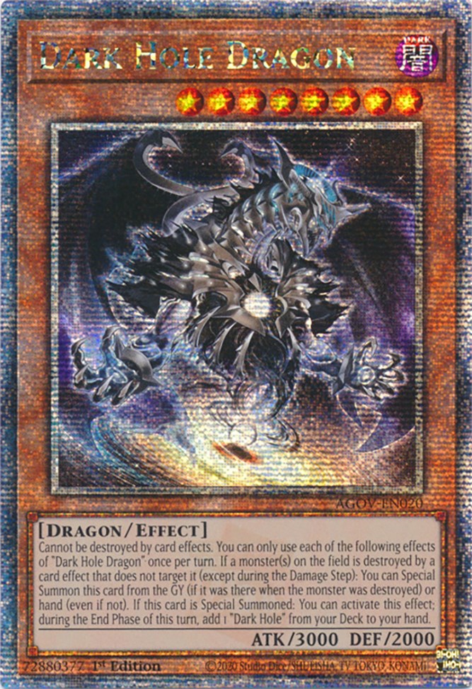Dark Hole Dragon (Quarter Century Secret Rare) [AGOV-EN020] Quarter Century Secret Rare | Amazing Games TCG
