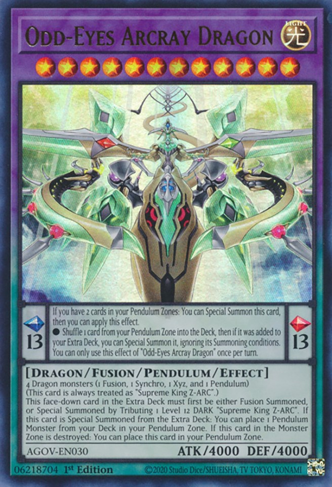 Odd-Eyes Arcray Dragon [AGOV-EN030] Ultra Rare | Amazing Games TCG