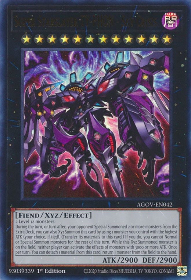 Super Starslayer TY-PHON - Sky Crisis [AGOV-EN042] Ultra Rare | Amazing Games TCG