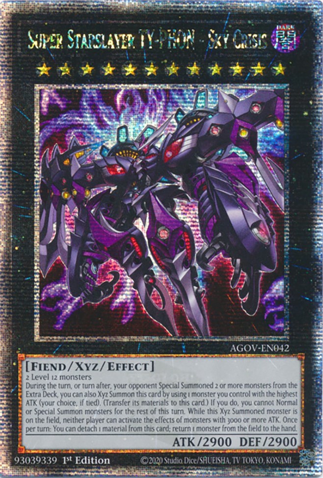 Super Starslayer TY-PHON - Sky Crisis (Quarter Century Secret Rare) [AGOV-EN042] Quarter Century Secret Rare | Amazing Games TCG