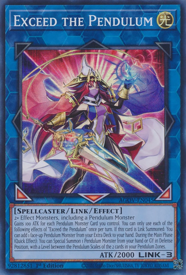 Exceed the Pendulum [AGOV-EN045] Super Rare | Amazing Games TCG