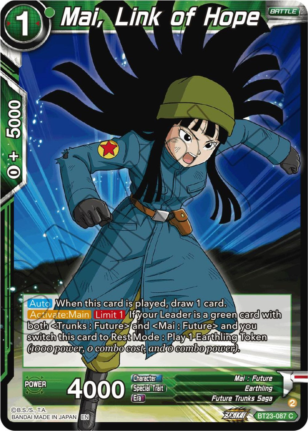 Mai, Link of Hope (BT23-087) [Perfect Combination] | Amazing Games TCG