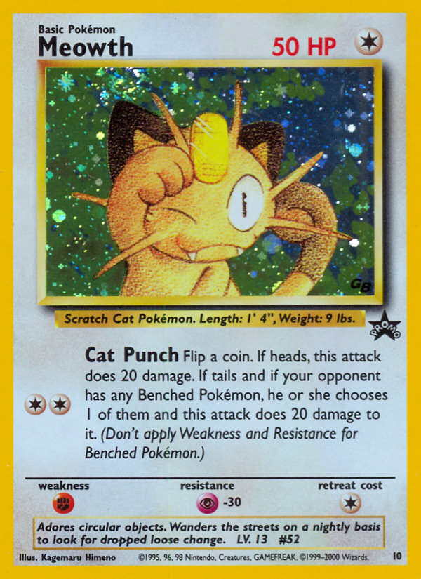 Meowth (10) [Wizards of the Coast: Black Star Promos] | Amazing Games TCG