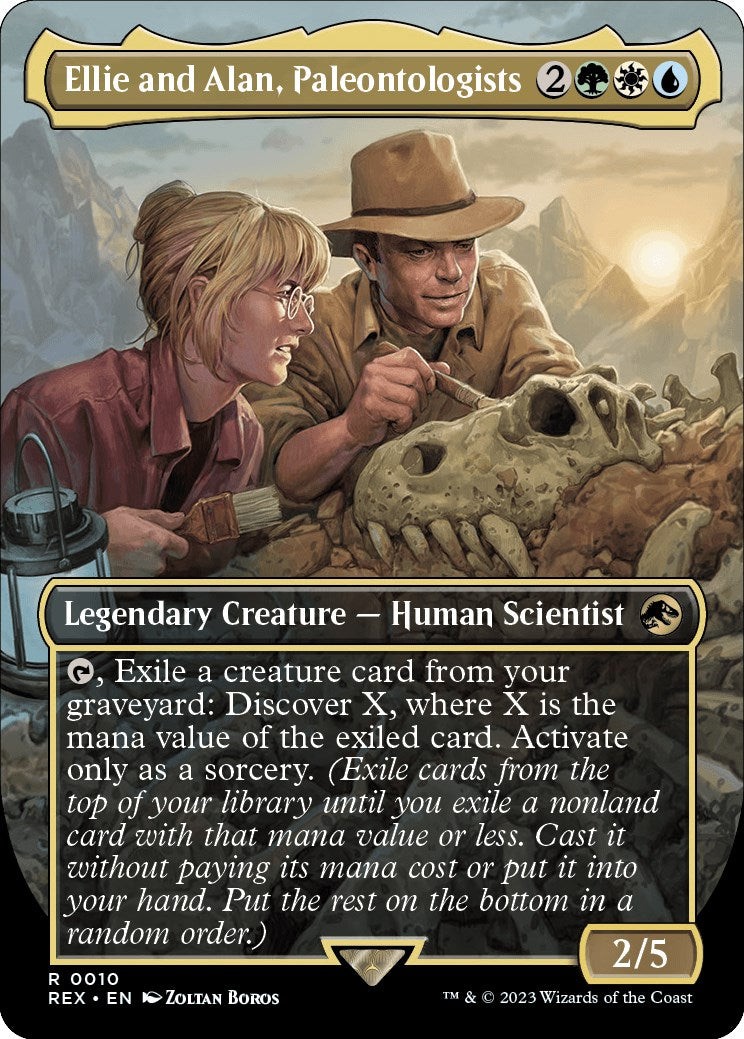 Ellie and Alan, Paleontologists (Borderless) [Jurassic World Collection] | Amazing Games TCG