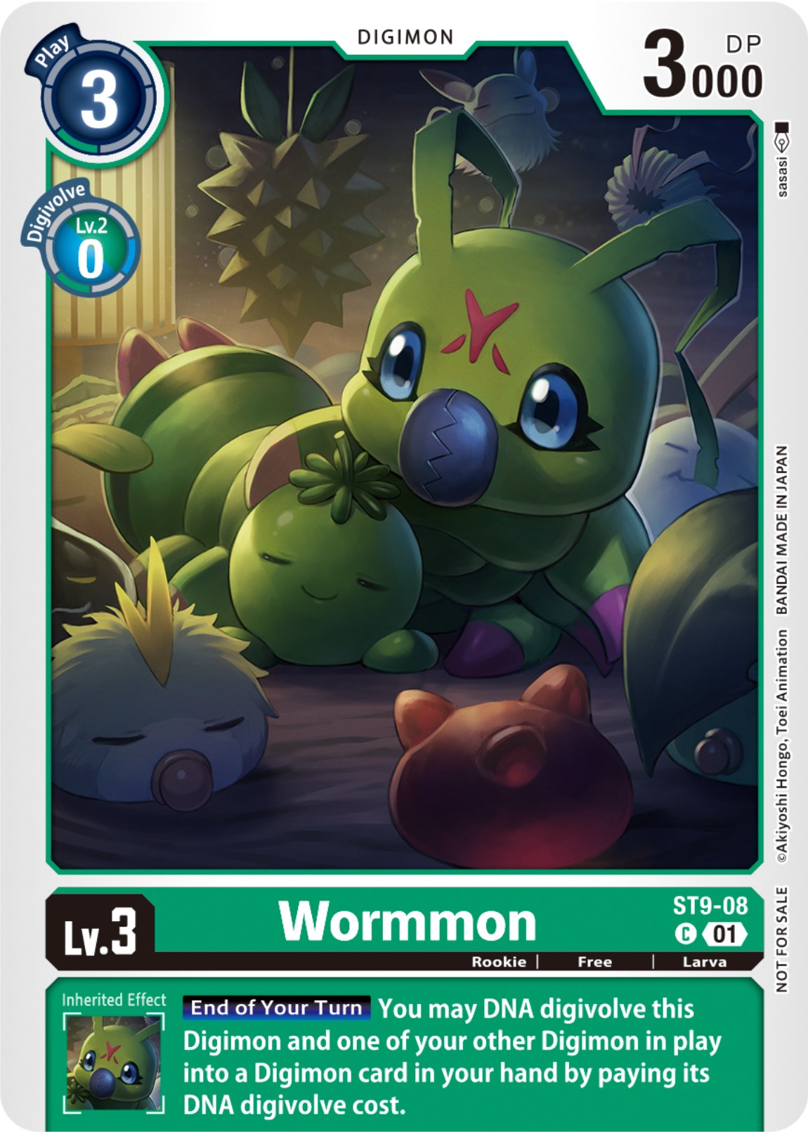 Wormmon [ST9-08] (NYCC 2023 Demo Deck) [Starter Deck: Ultimate Ancient Dragon] | Amazing Games TCG