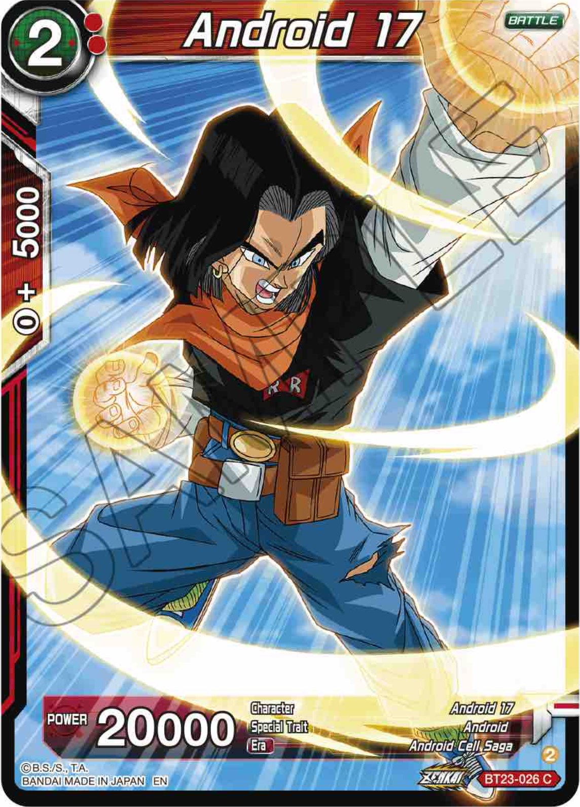 Android 17 (BT23-026) [Perfect Combination] | Amazing Games TCG