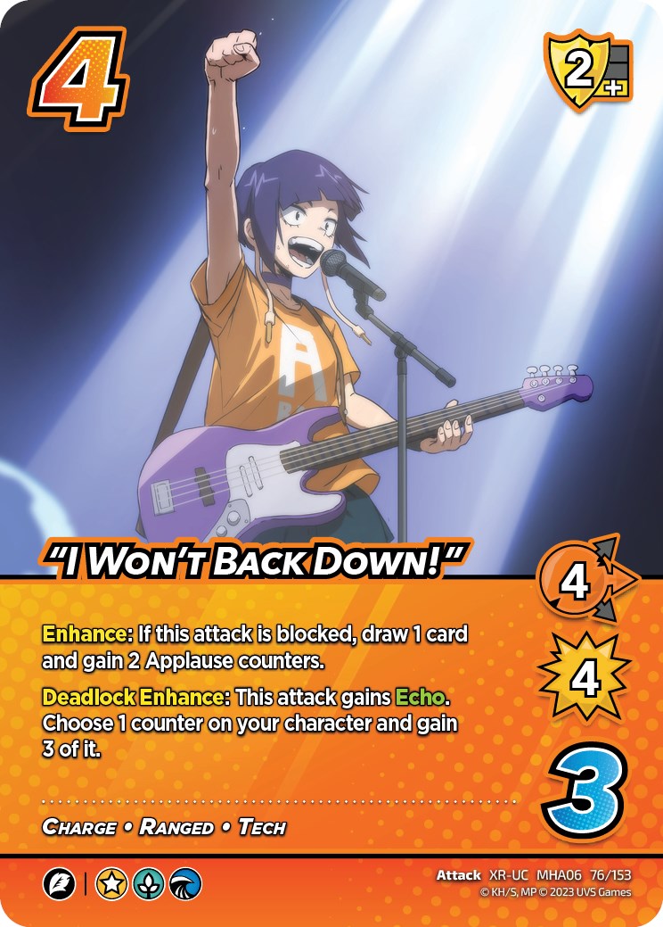 "I Won't Back Down!" (XR) [Jet Burn] | Amazing Games TCG
