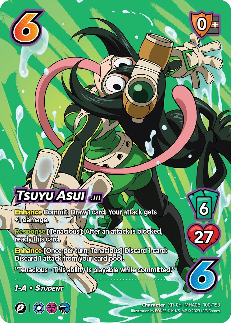 Tsuyu Asui (100/153) (XR) [Jet Burn] | Amazing Games TCG