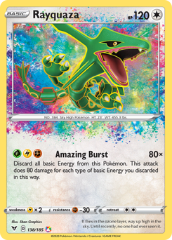 Rayquaza (138/185) [Sword & Shield: Vivid Voltage] | Amazing Games TCG