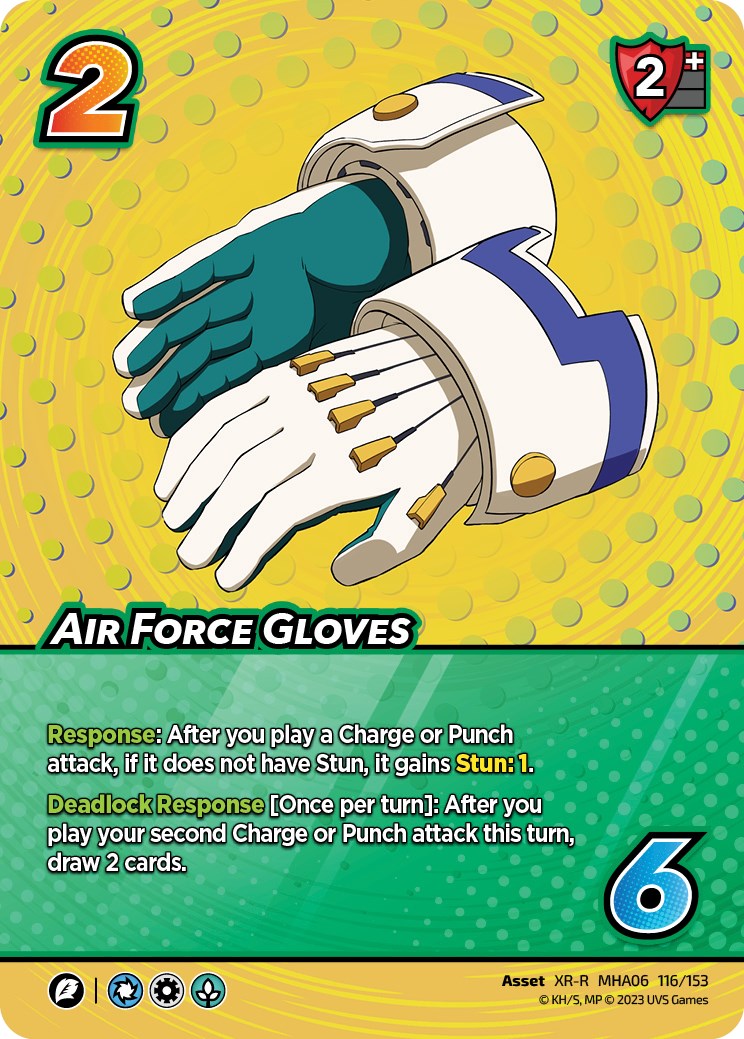 Air Force Gloves (XR) [Jet Burn] | Amazing Games TCG