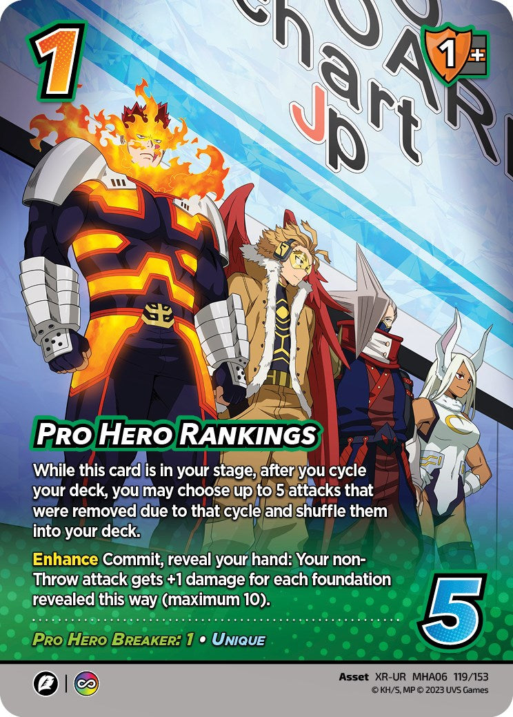 Pro Hero Rankings (XR) [Jet Burn] | Amazing Games TCG